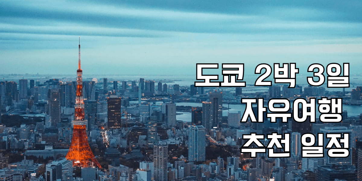 도쿄 2박 3일 자유여행 추천 일정